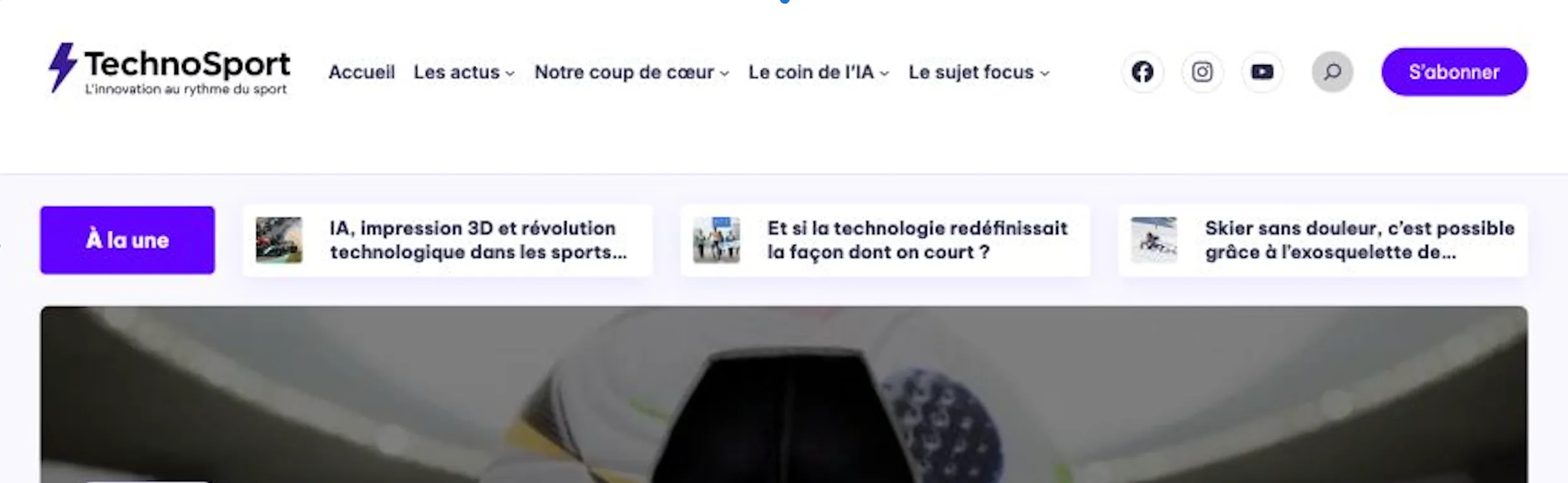 Page d'accueil du Blog WordPress